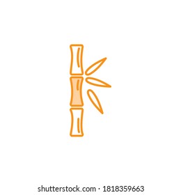 Ilustración Vector gráfico del icono de bambú. Apropiado para los asiáticos, japoneses, decoración, naturaleza, etc.