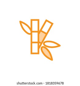 Illustration Vector graphic of bamboo icon. Fit for asian, japanese, decoration, nature etc.