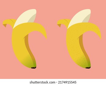 Illustration vector graphic of banana perfect for logos and food