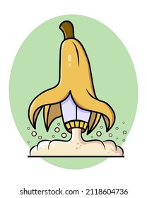 Illustration vector graphic of Banana Rocket