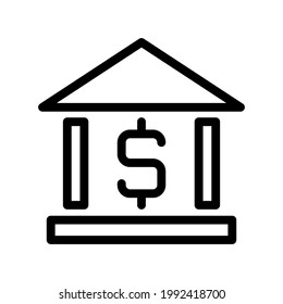 Illustration Vector graphic of Bank icon