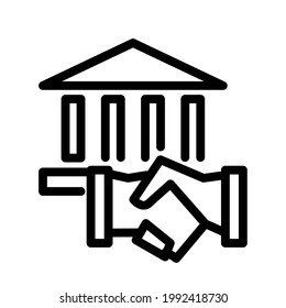 Illustration Vector graphic of Bank icon