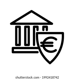 Illustration Vector graphic of Bank icon