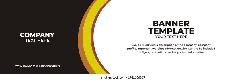 Ilustración vectorial plantilla de banner gráfico, perfecto para publicidad, banner, banner corporate, etc