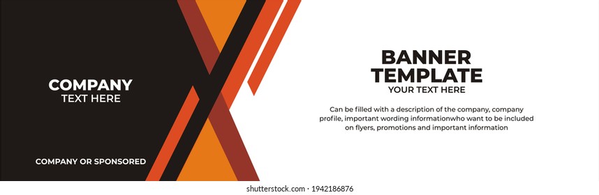 Illustration vector graphic banner template, perfect for advertising, banner, banner corporate, etc