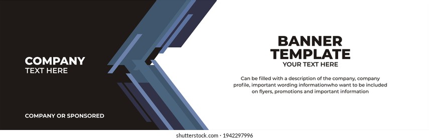 Ilustración vectorial plantilla de banner gráfico, perfecto para publicidad, banner, banner corporate, etc