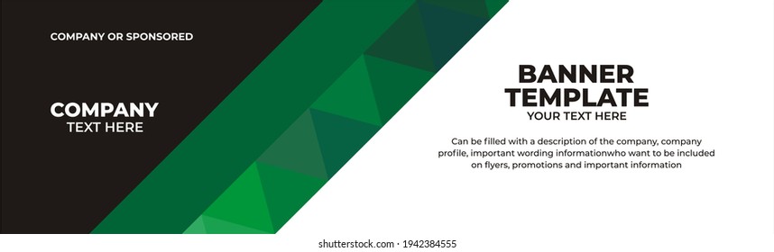 Ilustración vectorial plantilla de banner gráfico, perfecto para publicidad, banner, banner corporate, etc
