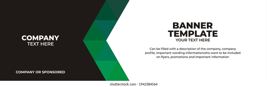 Illustration vector graphic banner template, perfect for advertising, banner, banner corporate, etc