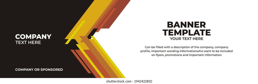 Illustration vector graphic banner template, perfect for advertising, banner, banner corporate, etc
