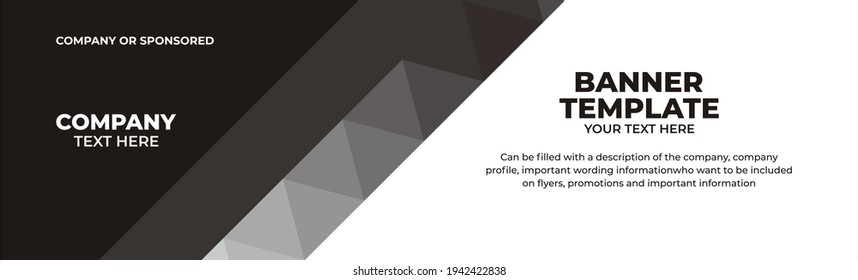 Ilustración vectorial plantilla de banner gráfico, perfecto para publicidad, banner, banner corporate, etc