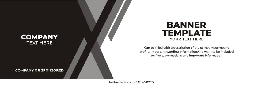 Illustration vector graphic banner template, perfect for advertising, banner, banner corporate, etc