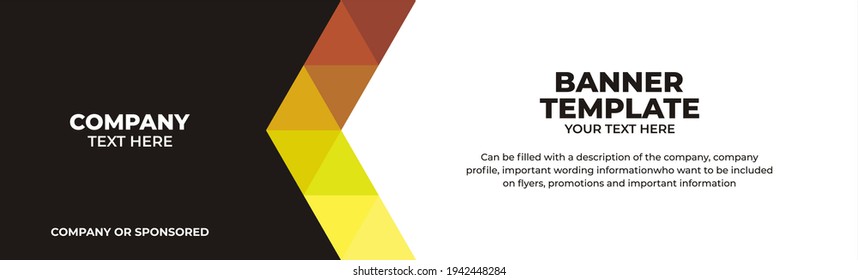 Ilustración vectorial plantilla de banner gráfico, perfecto para publicidad, banner, banner corporate, etc