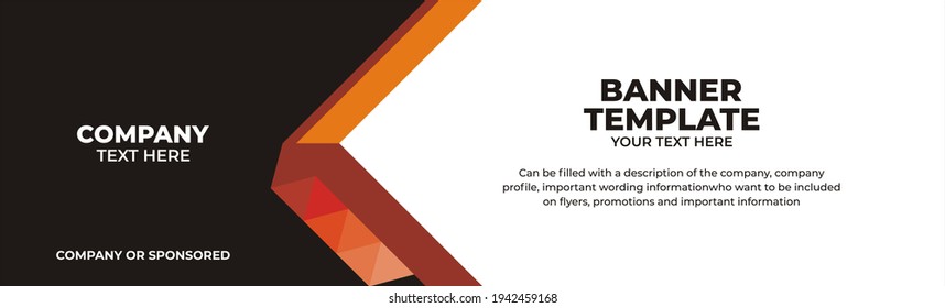 Ilustración vectorial plantilla de banner gráfico, perfecto para publicidad, banner, banner corporate, etc