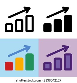 Illustration vector graphic of Bar Chart Icon. Perfect for user interface, new application, etc
