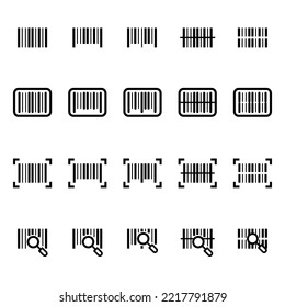 Illustration Vector Graphic of Bar Code icon template