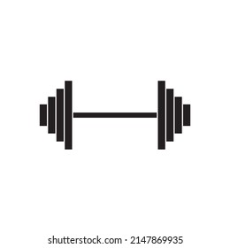 Illustration vector graphic of barbell icon. Concept flat design. Perfect for icon, sign, symbol, sport, web, application, etc.
