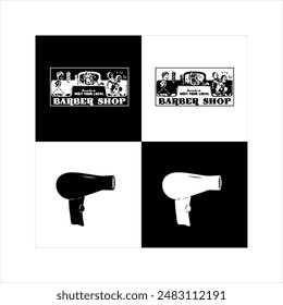 Illustration vector graphic of barber shop icon