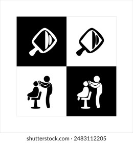 Illustration vector graphic of barber shop icon