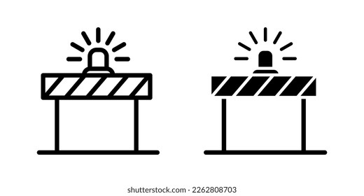 Illustration Vector Graphic of Barricade icon design template