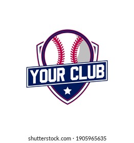 Illustration Vector Graphic Of Baseball Logo. Retro Logo, Vintage Logo Design Template Inspiration