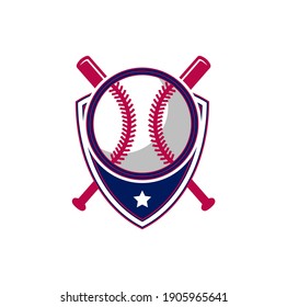 Illustration vector graphic of Baseball logo. Retro Logo, Vintage Logo Design Template Inspiration