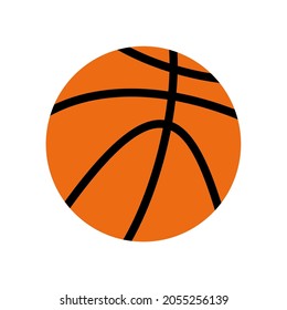 Illustration vector graphic of basket ball icons. Orange color image. Great for basketball icons. Simple flat image