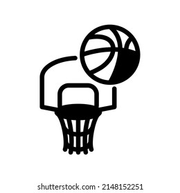 Illustration Vector graphic of basket ball icon. Fit for game, competition, play etc.