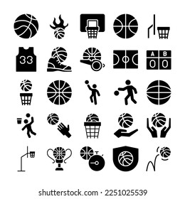 Illustration Vector Graphic of Basketball icon