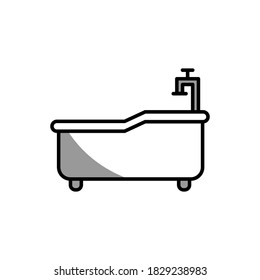 Illustration Vector graphic of bathup icon