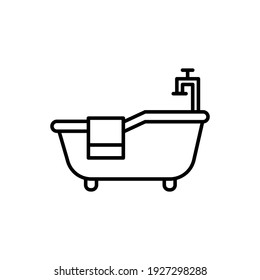Illustration Vector graphic of bathup icon