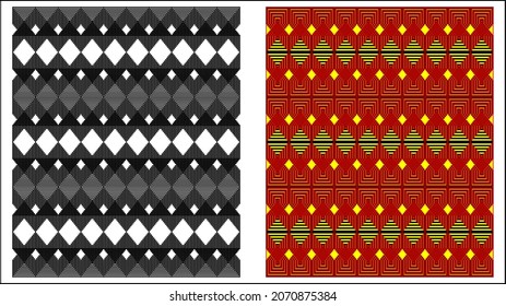 Illustration vector graphic of batik vintage pattern, ethnic pattern. Good for background. Perfect for texture and pattern