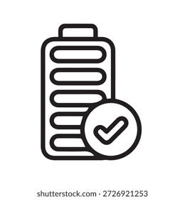Ilustração vetorial do indicador de nível da bateria