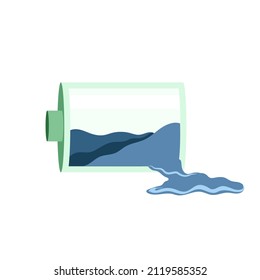 Illustration Vector Graphic OF Battery Lost Control Perfect For Icon Saving Battery, Battery Error
