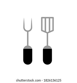 Ilustración Gráfico vectorial del icono de la horquilla bbq