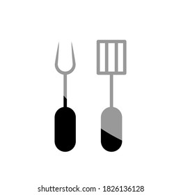 Ilustración Gráfico vectorial del icono de la horquilla bbq