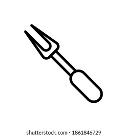 
Illustration Vector graphic of BBQ fork icon