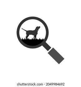 Illustration Vector Graphic of Beagle Dog Search Logo. Perfect to use for Technology Company