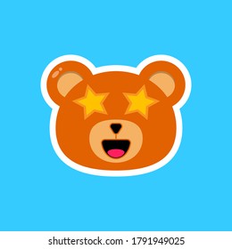 Illustration vector graphic of bear cartoon