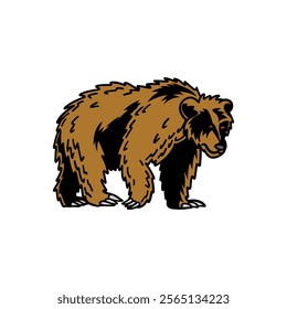 illustration vector graphic bear for design, template, elemen, illustration, etc