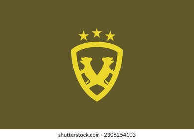 Illustration vector graphic of bear emblem. Good for logo