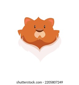 illustration vector graphic of bear head cartoon.