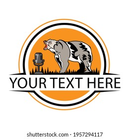 Illustration Vector graphic of bear logo
