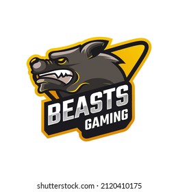 Illustration Vector Graphic of Beasts Gaming, good for logo design