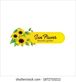 Illustration vector graphic of beautiful floral with sunflowers design template