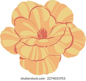 Illustration vector graphic of beautiful flower perfect for designs decoration.