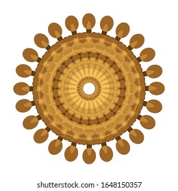 
Vektorillustration-Grafik von Beautiful Mandala, Muster Design Element.Vektorillustration. geeignet für Logo, Symbol oder Symbol usw.