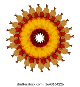
illustration vector graphic of Beautiful Mandala, Patterned Design Element. vector illustration. fit for logo, icon or symbol, etc