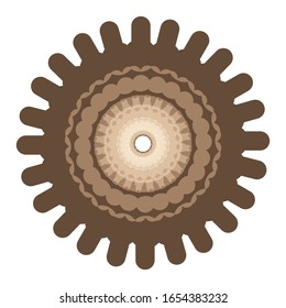 ilustración vectorial de hermosa Mandala, elemento de diseño con patrones.ilustración vectorial.  para el logotipo, icono o símbolo, etc