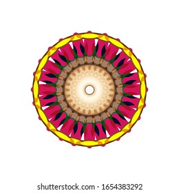 illustration vector graphic of Beautiful Mandala, Patterned Design Element. vector illustration. fit for logo, icon or symbol, etc