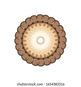 illustration vector graphic of Beautiful Mandala, Patterned Design Element. vector illustration. fit for logo, icon or symbol, etc
